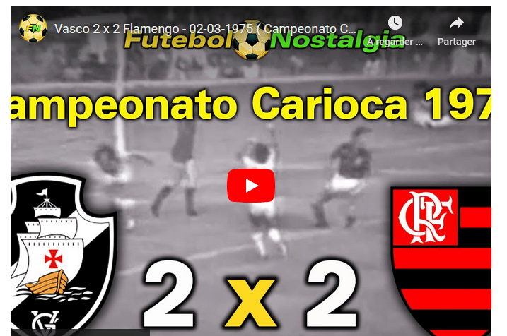Jogos eternos #28: Flamengo 2×2 Vasco&nbsp;1975