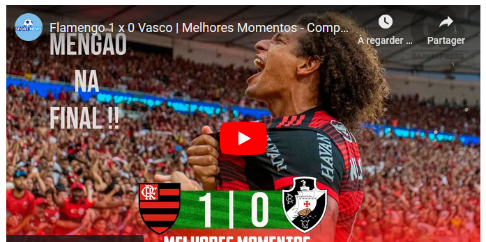 Jogos eternos #45: Flamengo 1×0 Vasco&nbsp;2022