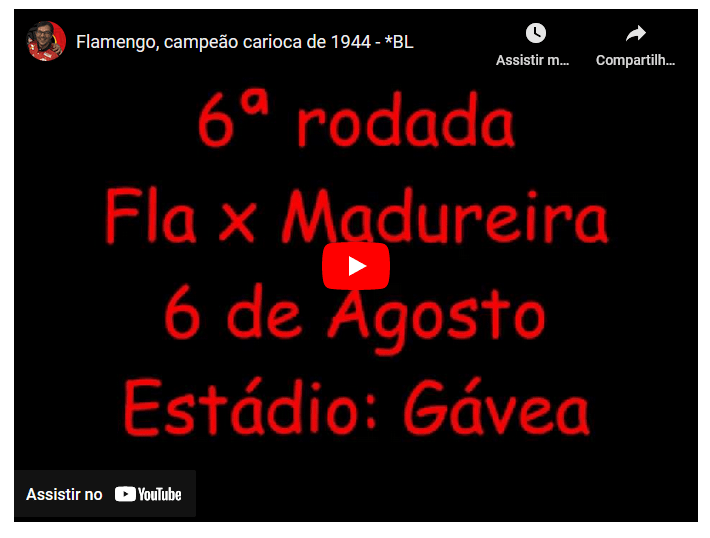 Times históricos #24: Flamengo&nbsp;1944