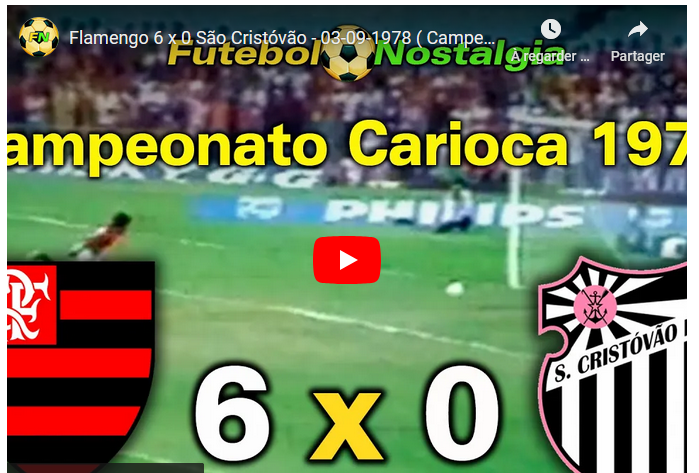 Jogos eternos #117: Flamengo 6×0 São Cristóvão&nbsp;1978