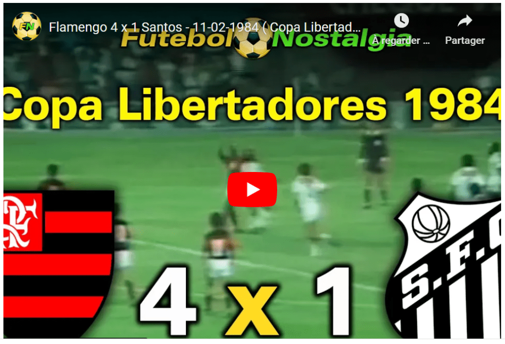 Jogos eternos #135: Flamengo 4×1 Santos&nbsp;1984