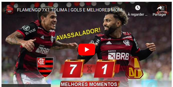 Jogos eternos #167: Flamengo 7×1 Deportes Tolima&nbsp;2022