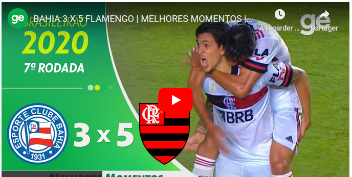 Jogos eternos #189: Bahia 3×5 Flamengo&nbsp;2020