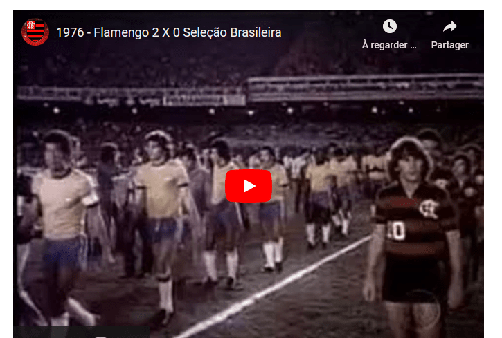 Jogos eternos #193: Flamengo 2×0 Seleção Brasileira&nbsp;1976