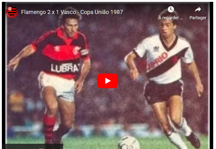 Jogos eternos #196: Flamengo 2×1 Vasco&nbsp;1987