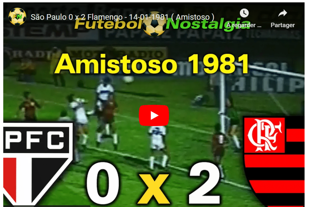 Jogos eternos #237: São Paulo 0x2 Flamengo&nbsp;1981