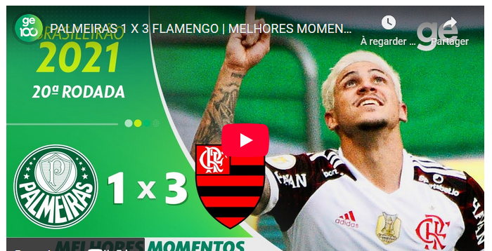 Jogos eternos #282: Palmeiras 1×3 Flamengo&nbsp;2021
