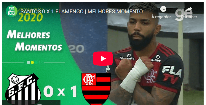 Jogos eternos #301: Santos 0x1 Flamengo&nbsp;2020