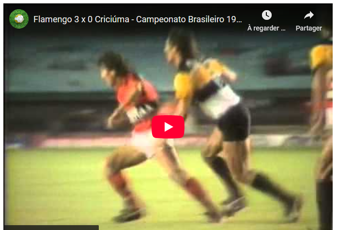 Jogos eternos #309: Flamengo 3×0 Criciúma&nbsp;1988