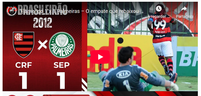 Jogos eternos #345: Flamengo 1×1 Palmeiras&nbsp;2012