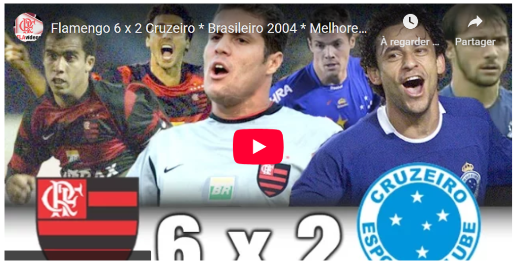 Jogos eternos #377: Flamengo 6×2 Cruzeiro&nbsp;2004