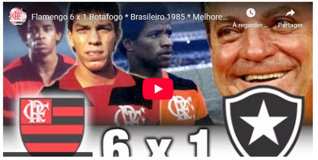 Jogos eternos #378: Flamengo 6×1 Botafogo 1985