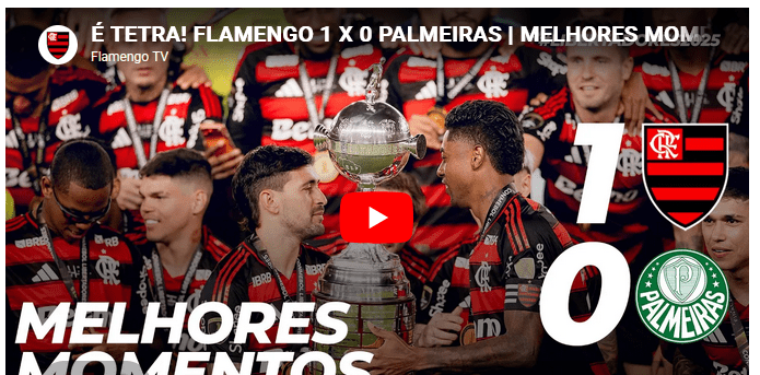 Jogos eternos #400: Flamengo 1×0 Palmeiras&nbsp;2025
