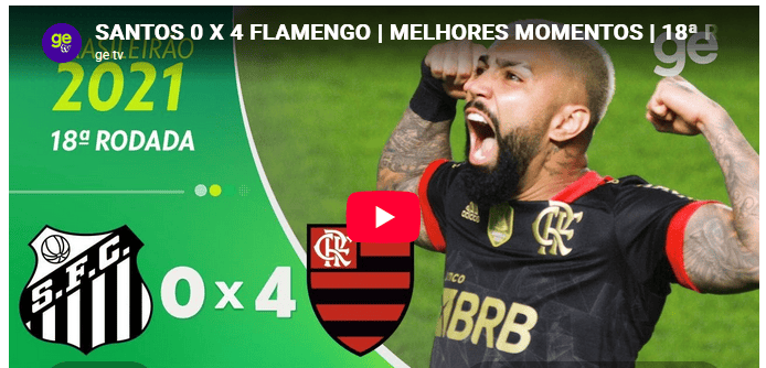 Jogos eternos #445: Santos 0x4 Flamengo&nbsp;2021